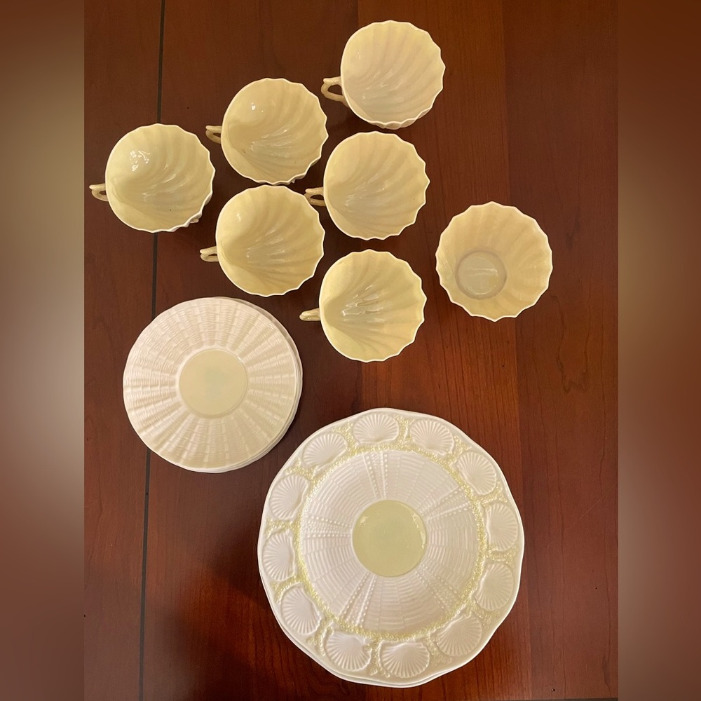 Belleek Neptune tea set.